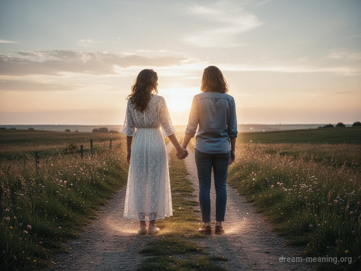 A couple's hands clasped together, with a soft light emanating from them.