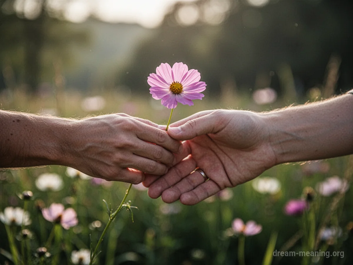 Two hands clasped in a gesture of reconciliation.