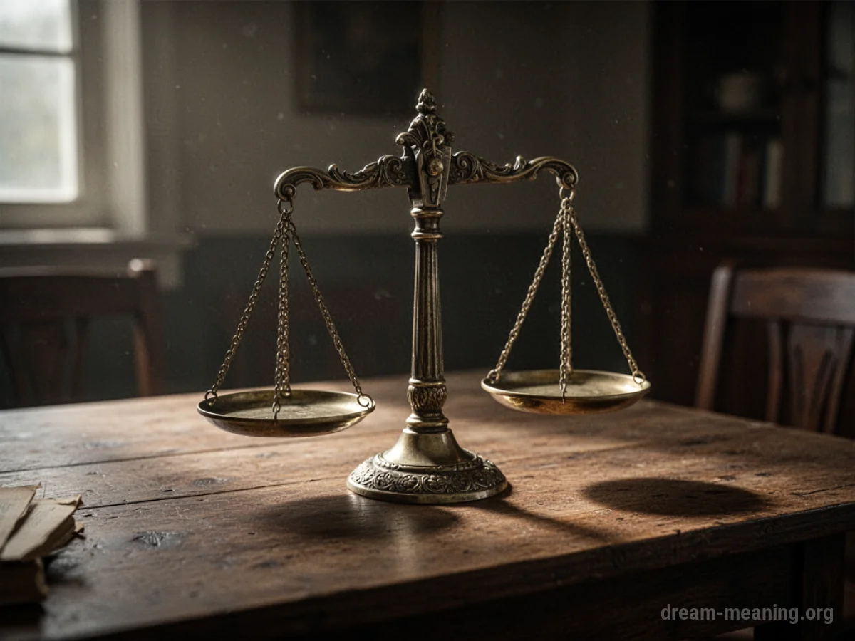 An antique balance scale with two empty pans.