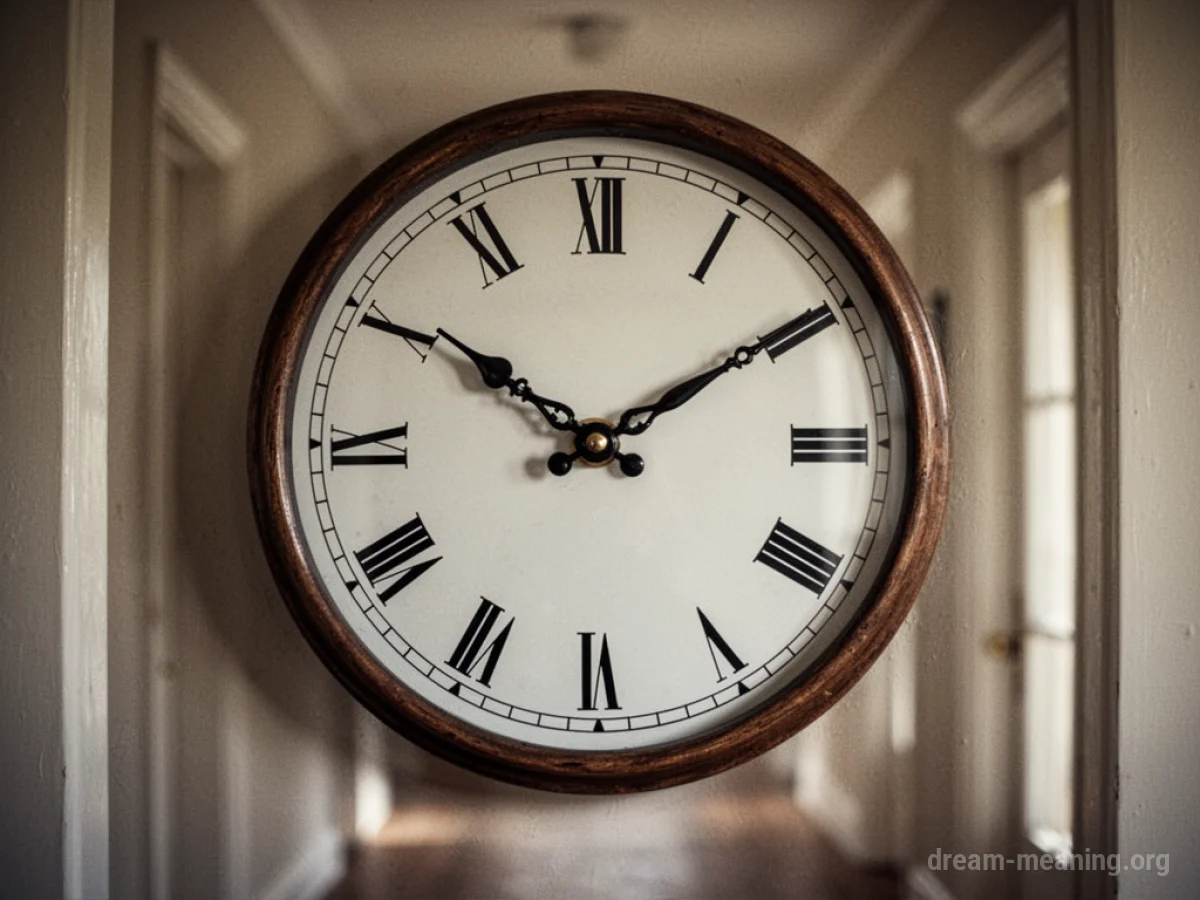 A close-up of a clock face with the hands indicating a late time.