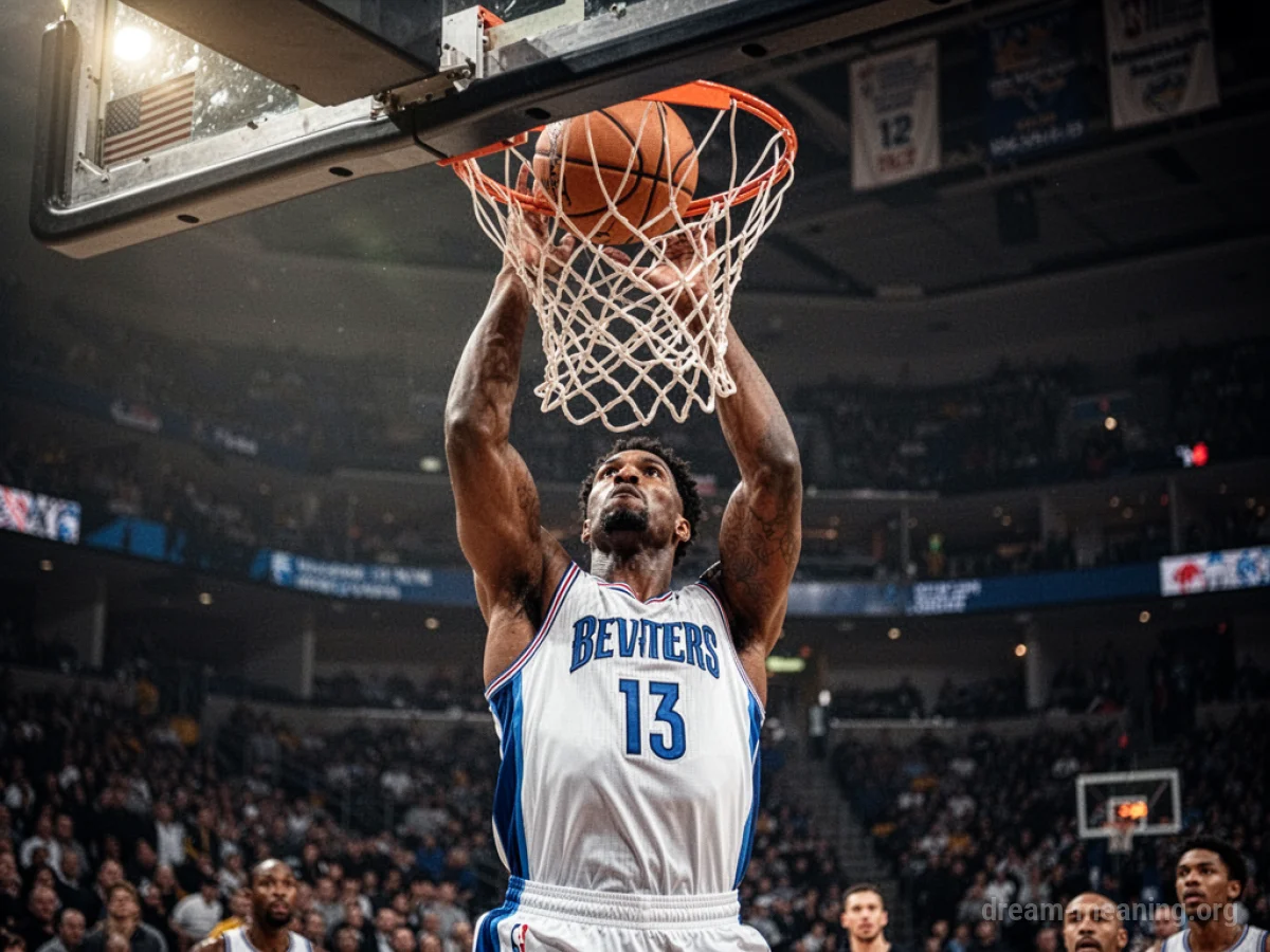 A basketball player shooting a ball towards a hoop.