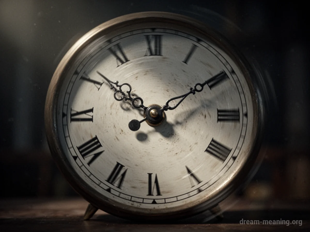 A clock with extremely fast-moving hands.