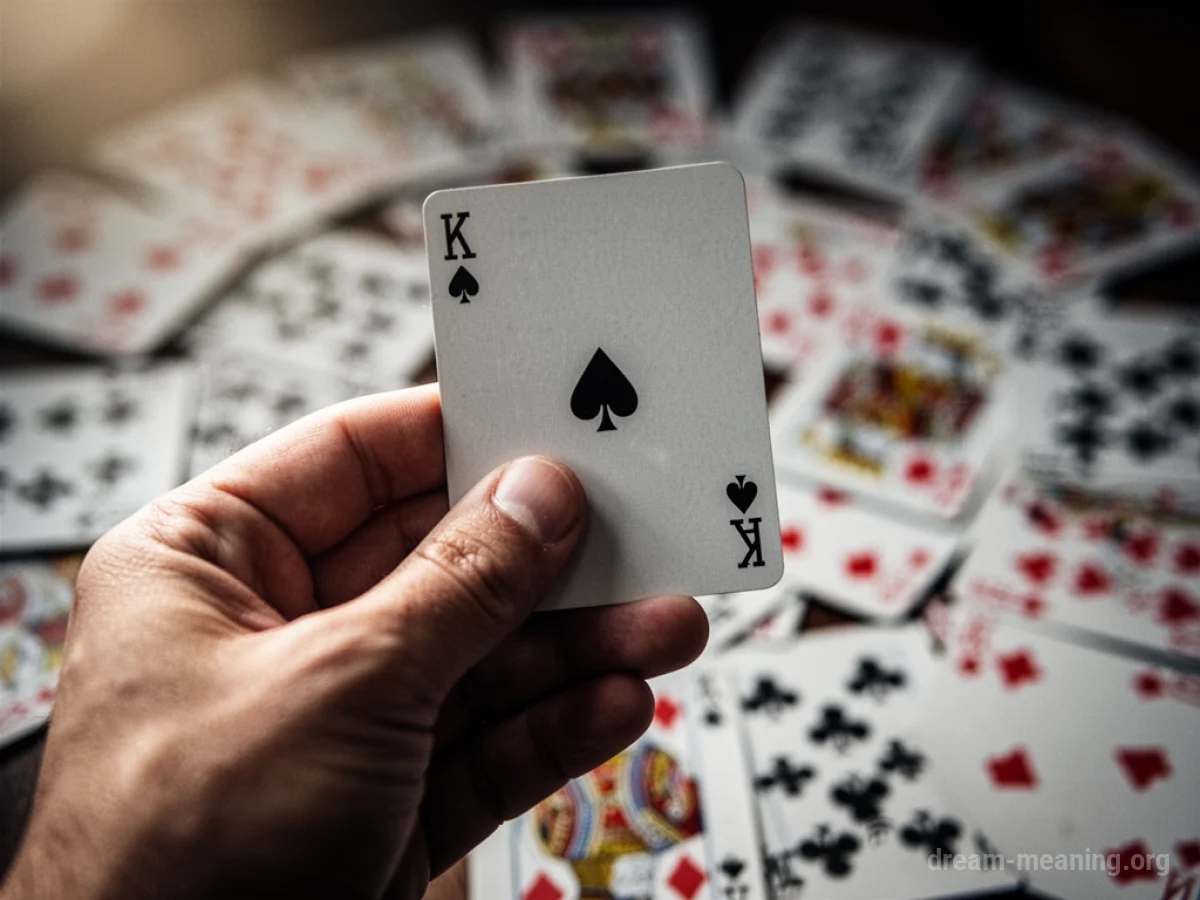 A hand holding a single playing card with a low number.