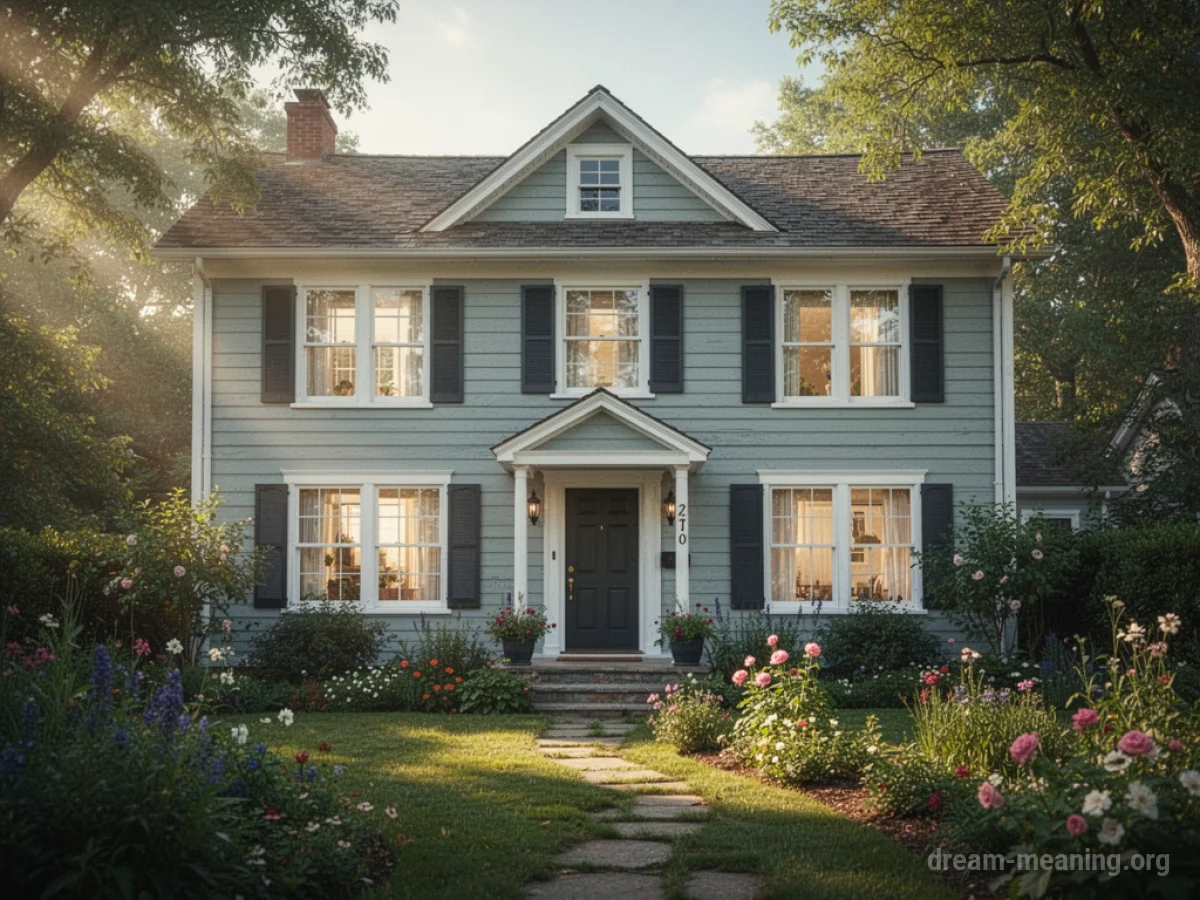 A house with freshly painted walls and new landscaping.