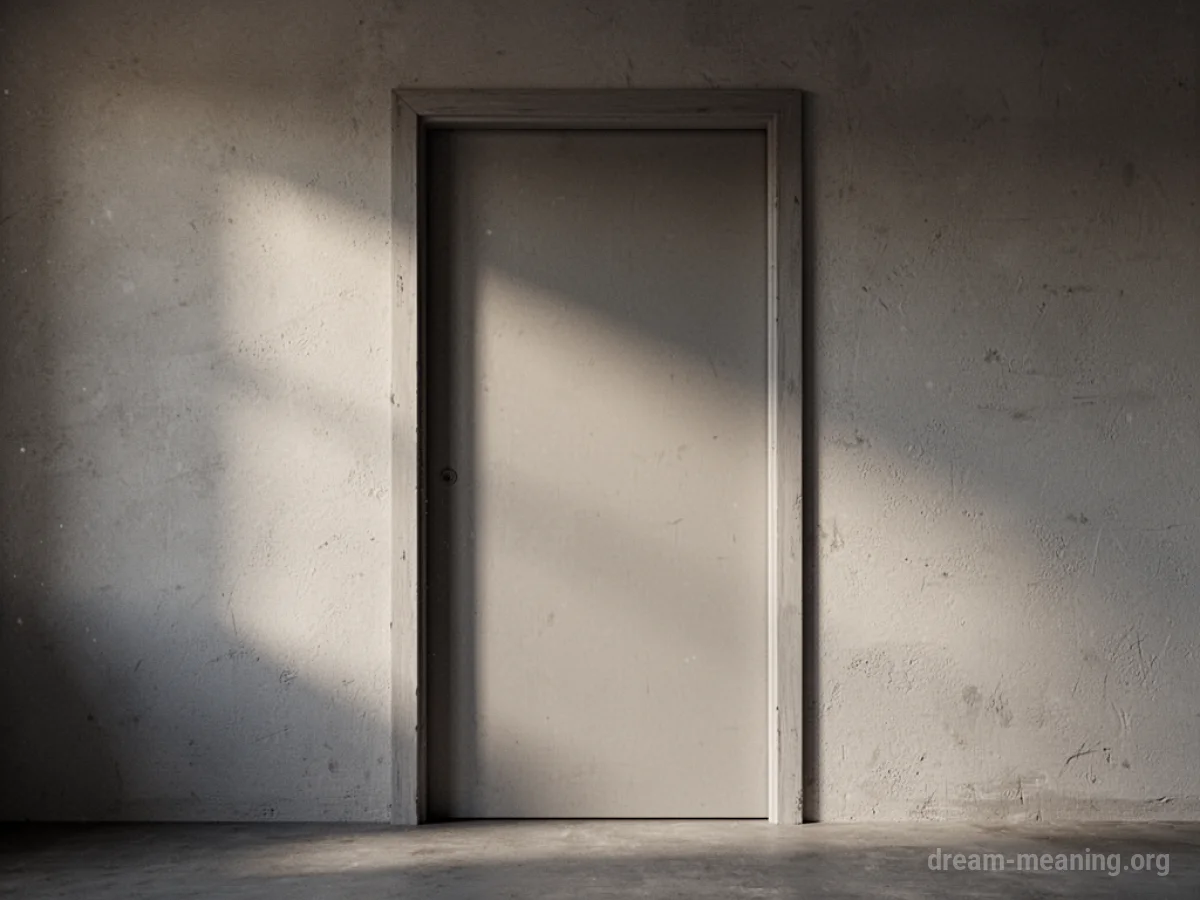 A plain door without a handle.