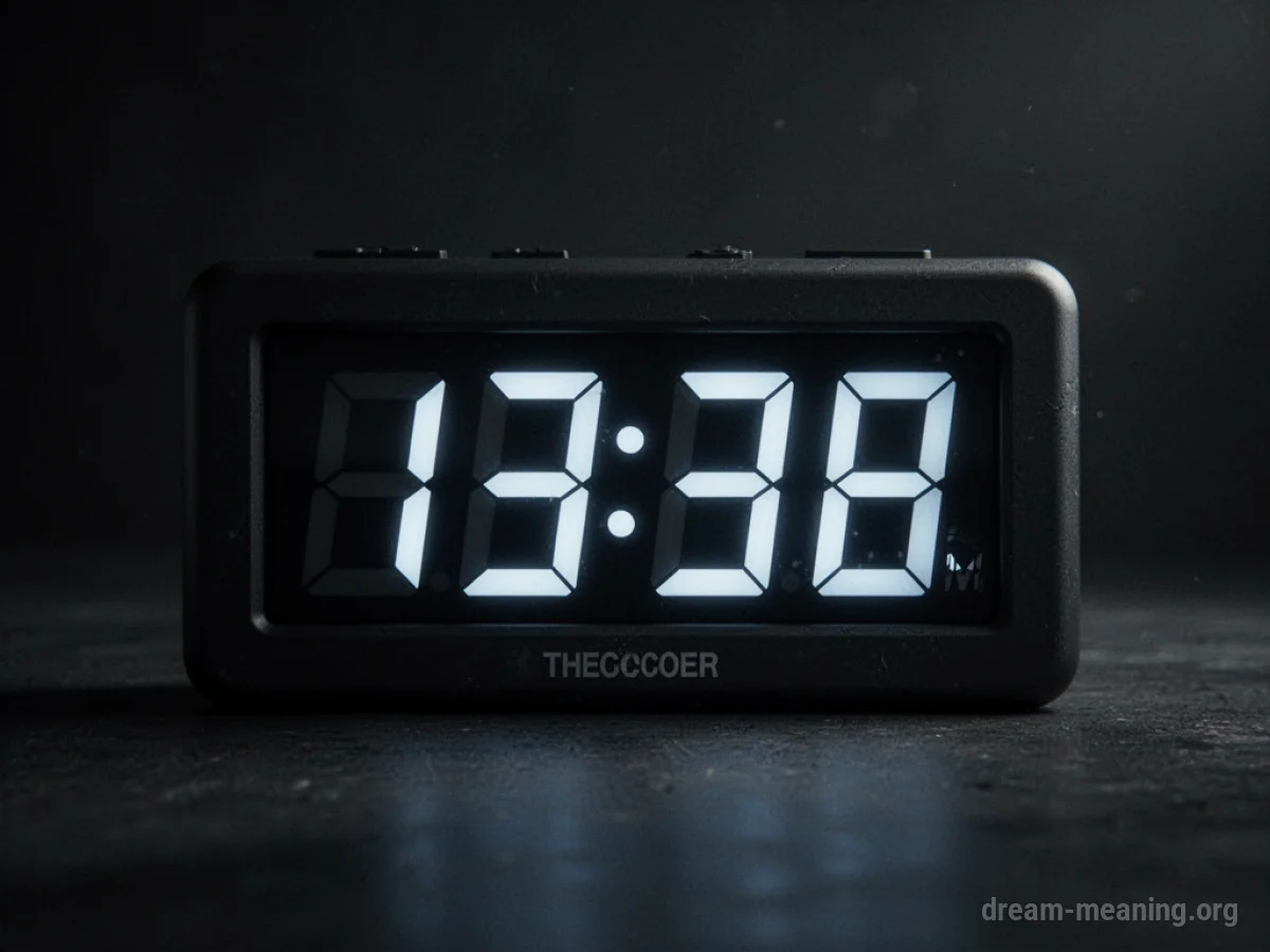 A digital display showing a numerical countdown.