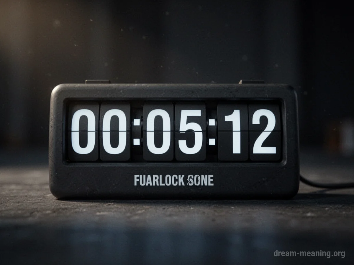 A close-up of a digital display showing numbers counting down.