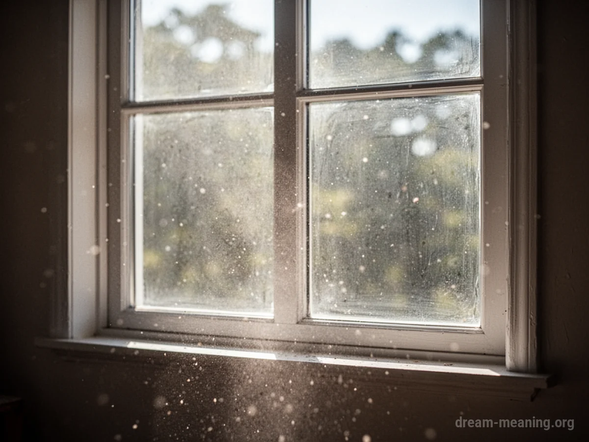 Sunlight entering a room through a window.