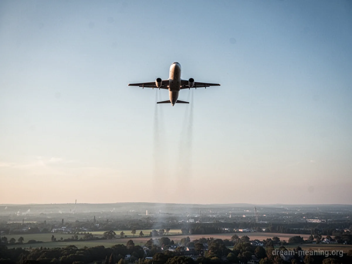 An airplane flying upwards into the sky above clouds.