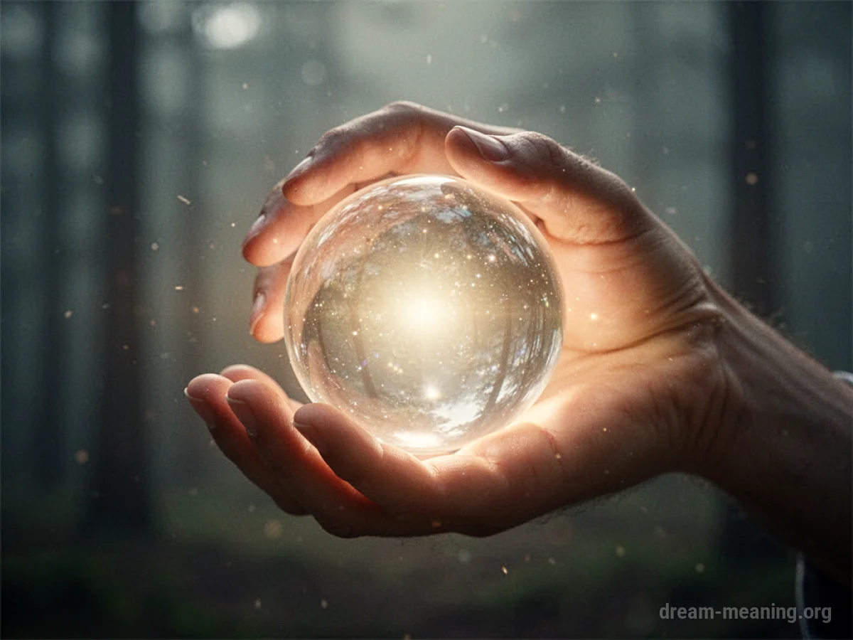 A hand directing a bright light.