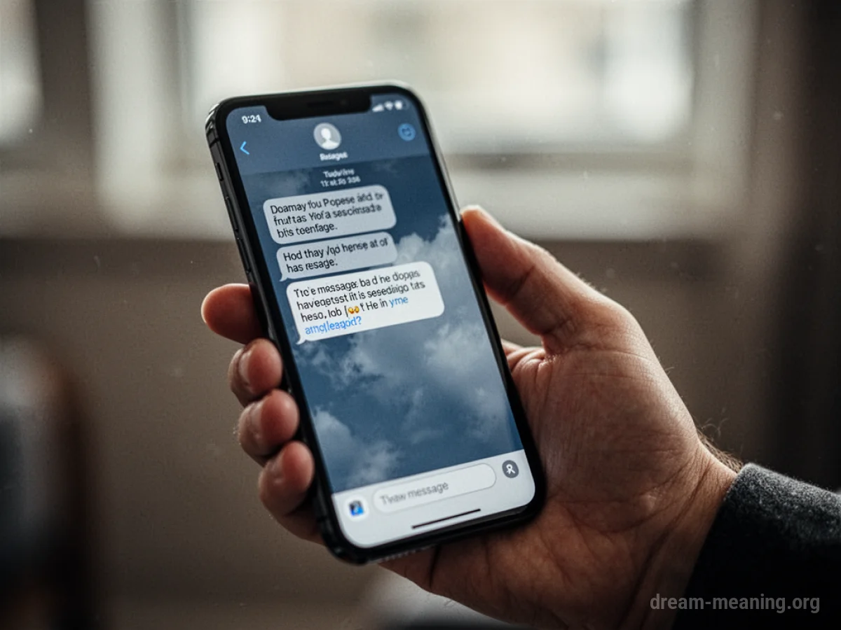 A smartphone screen displaying a text message notification from an unknown sender.