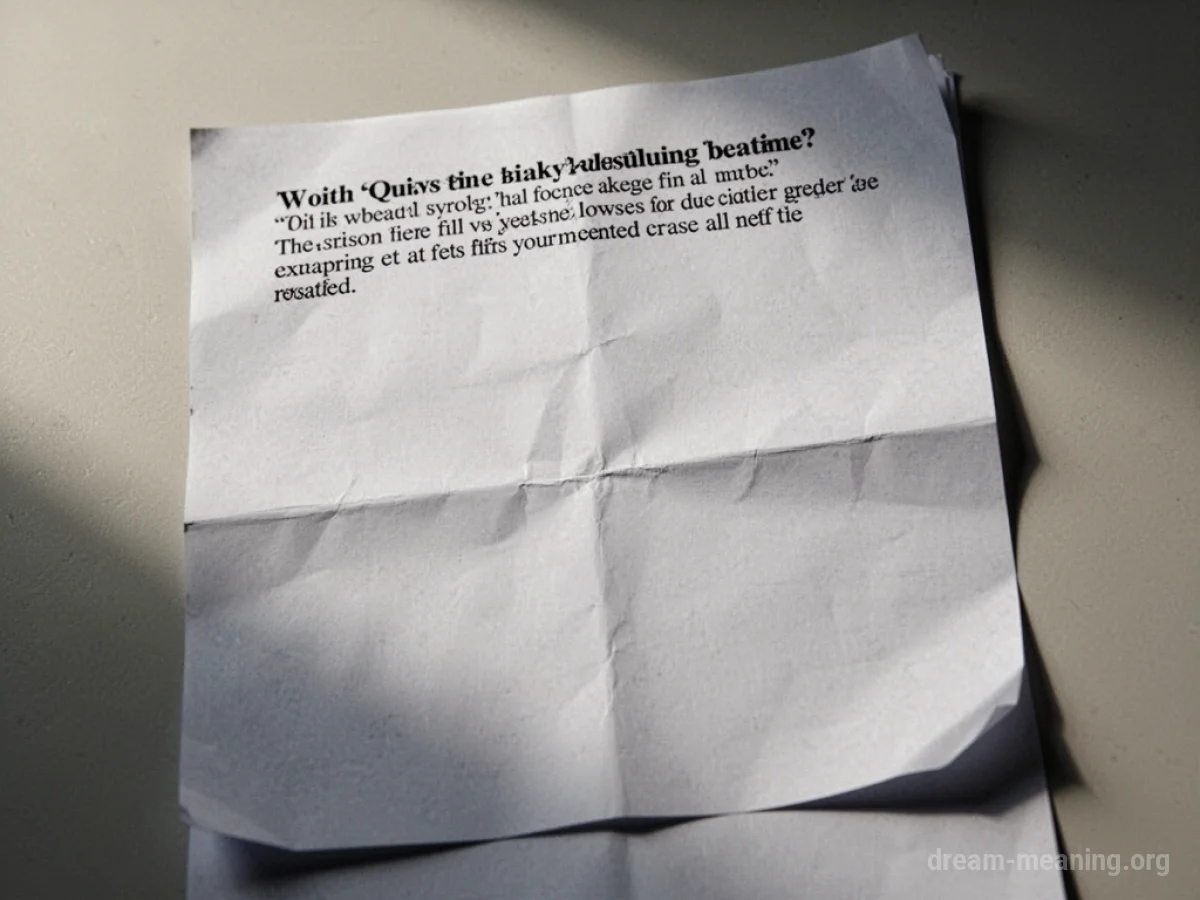 A crumpled exam paper with a single, complex question.