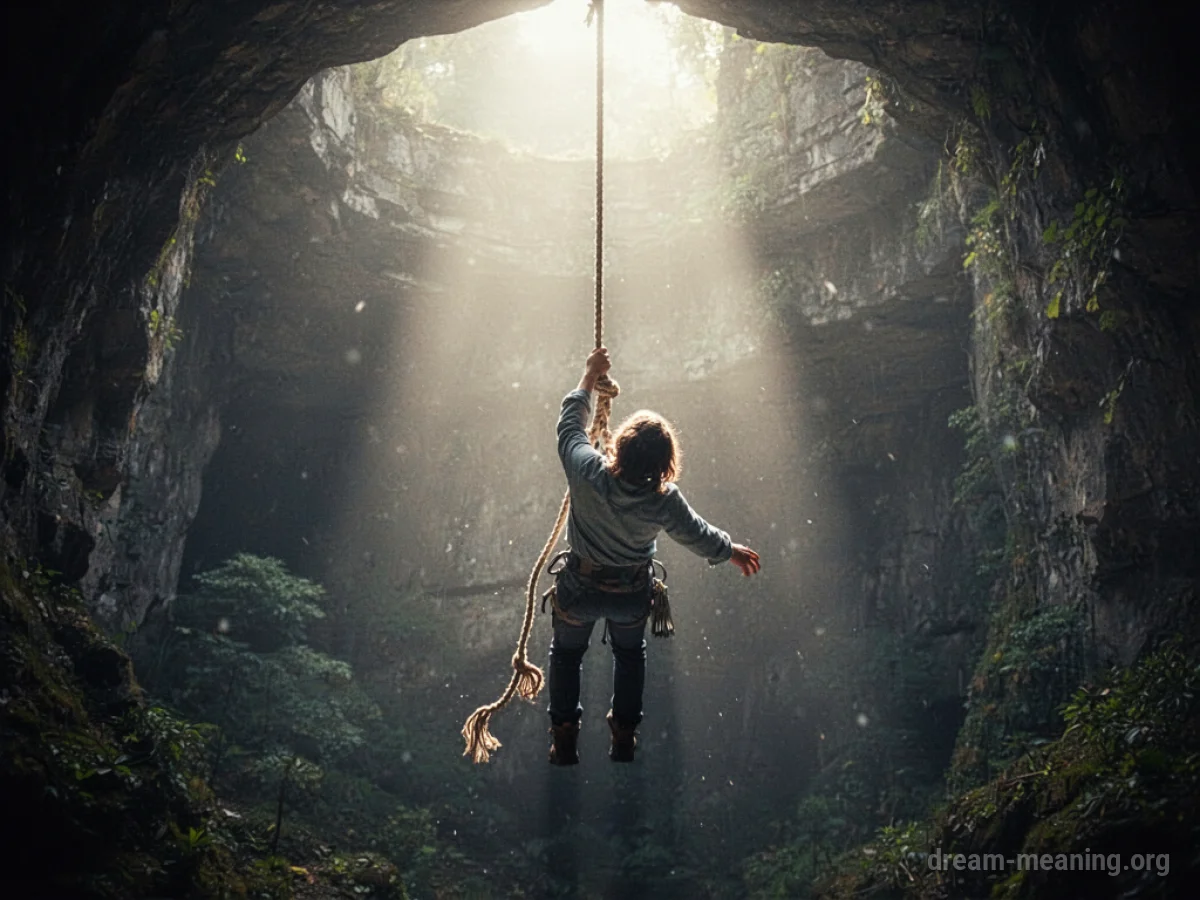 A hand reaching down from above to pull someone up.