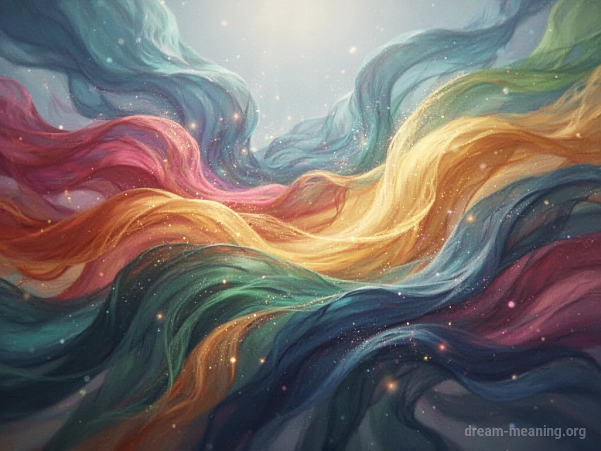 Abstract swirls of bright, energetic colors.