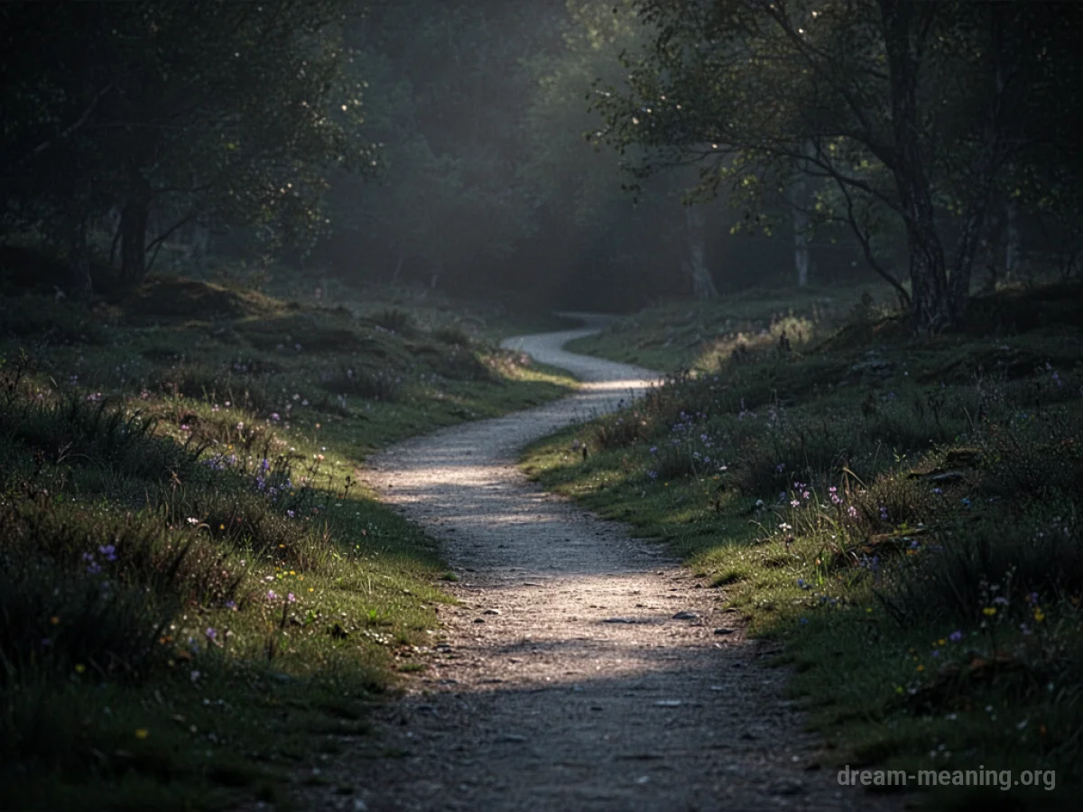 A luminous pathway stretching into the distance.