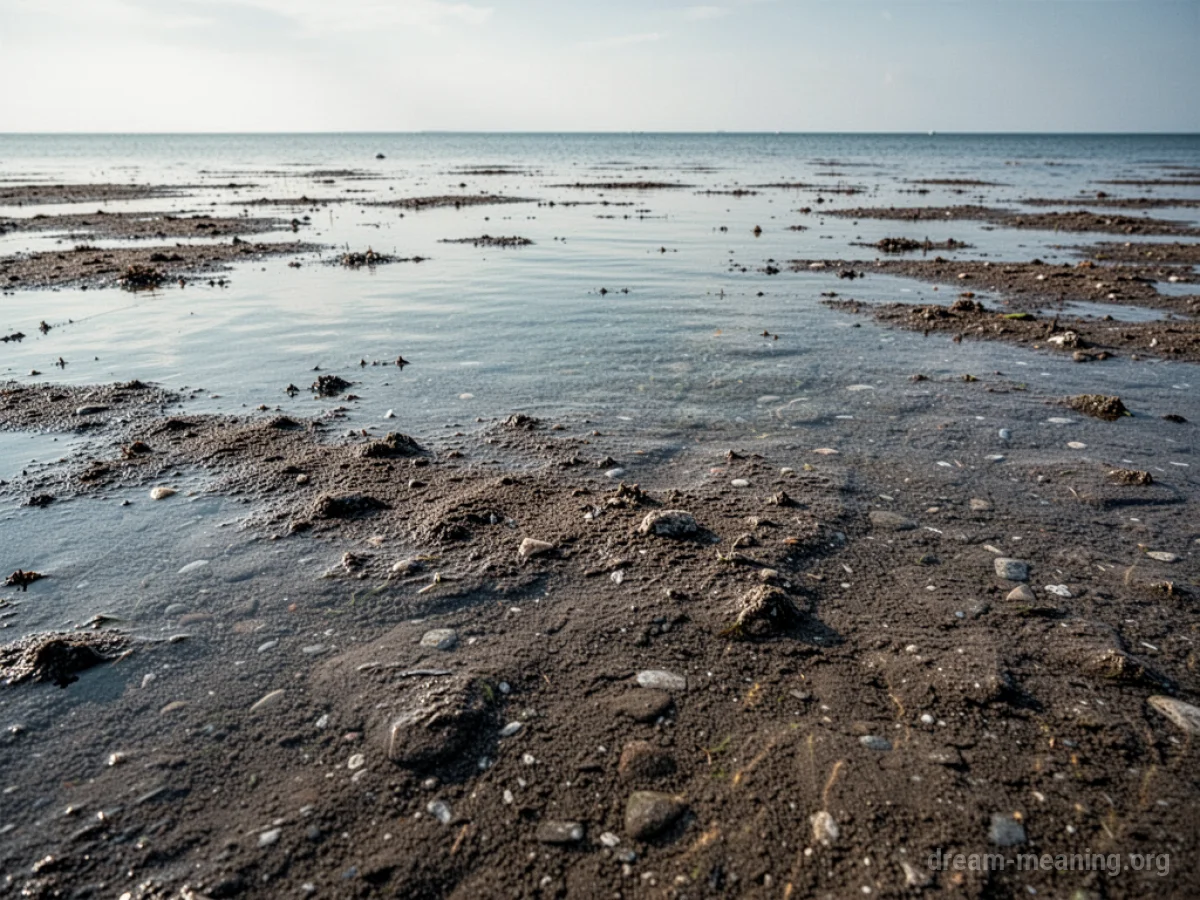 A landscape where water covers the surface of the ground.