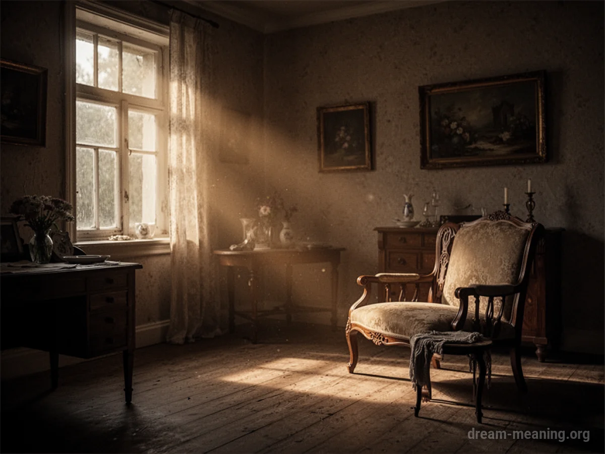 A softly illuminated room with a gentle, warm light.