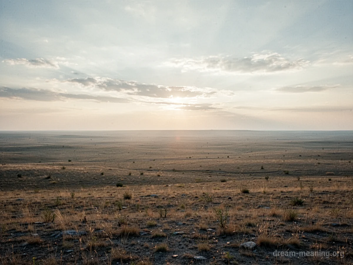 A distant horizon line appearing to move further away.