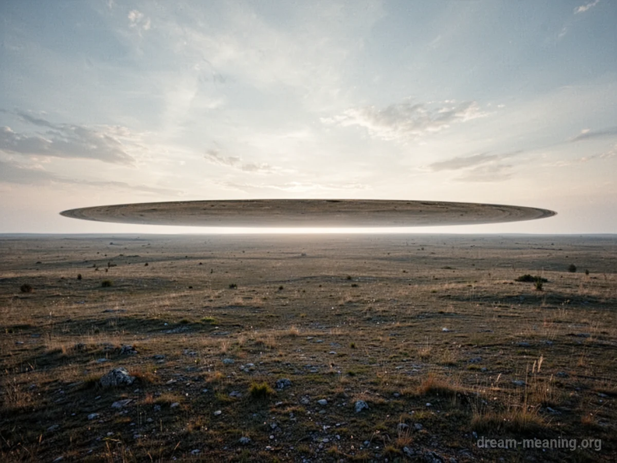 A distant horizon line in a landscape that appears to be moving.