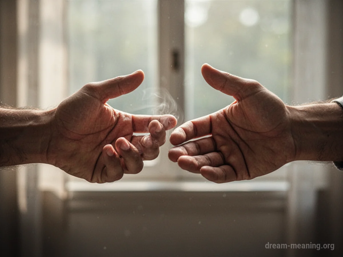 Two hands positioned to shake, but one is pulling away.