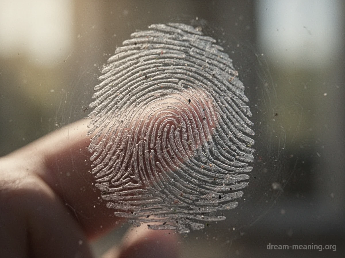 A fingerprint with its lines visibly altering.