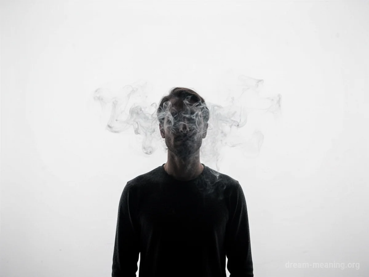 Silhouette of a person in a featureless white void.