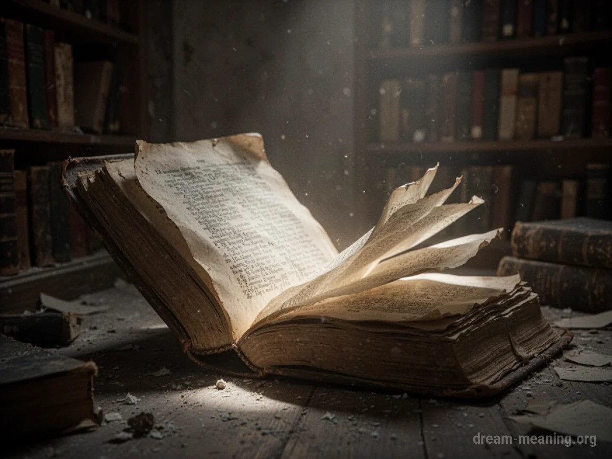 An old book slightly ajar, emitting a soft light in a dark room.