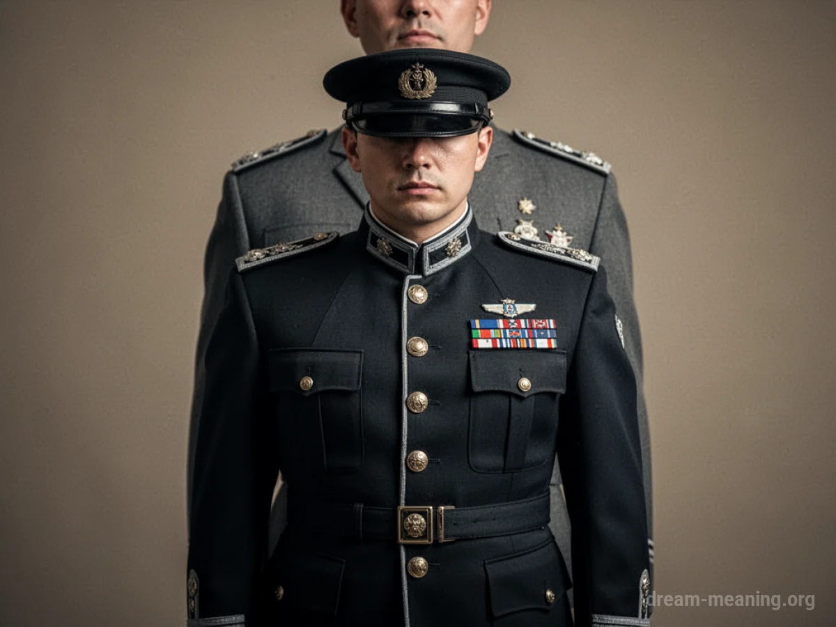 A person wearing a formal uniform.