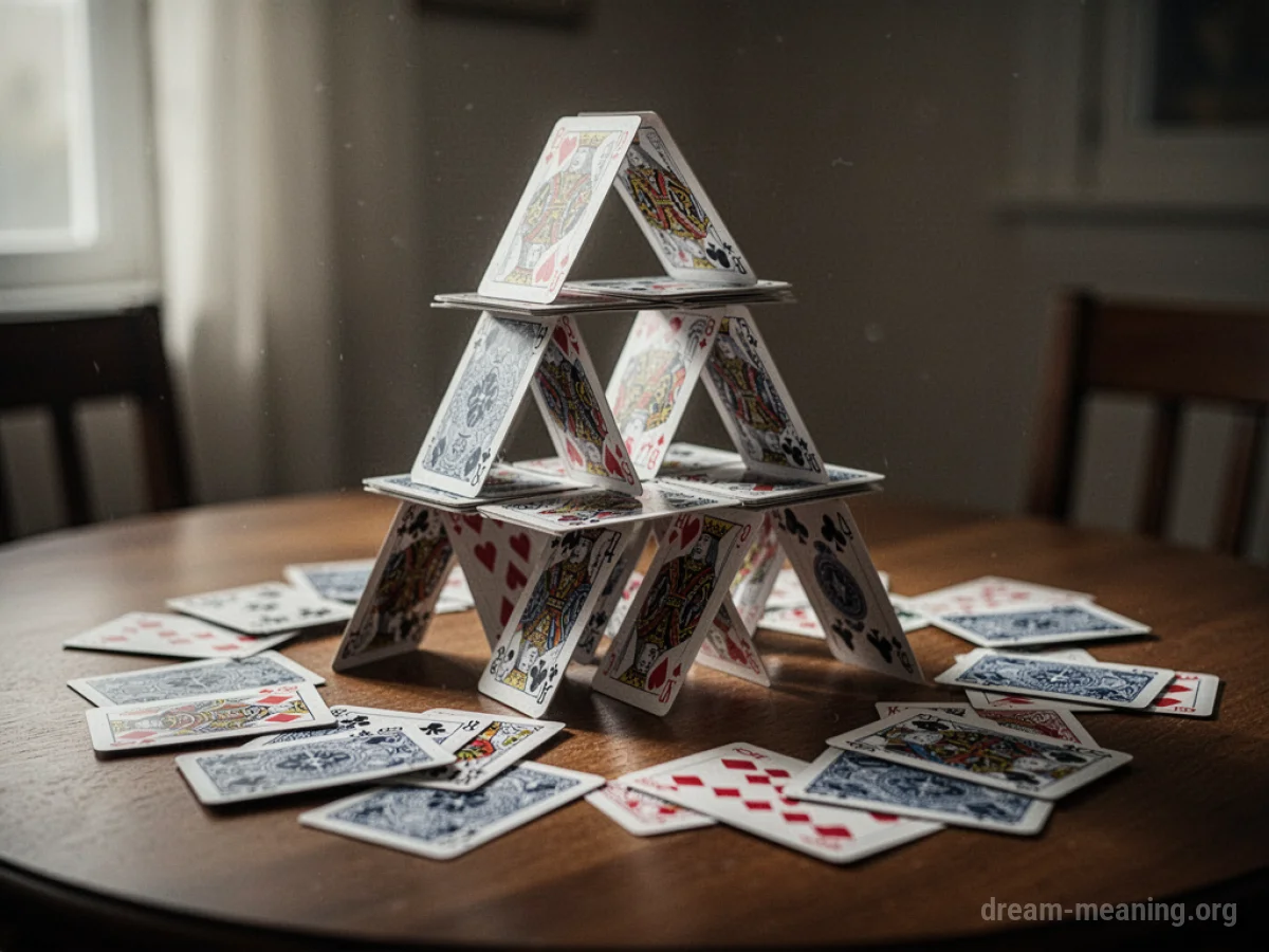 A house of cards about to collapse.