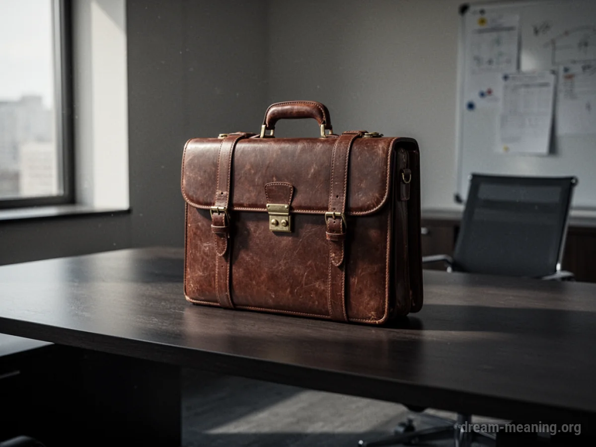 An empty office desk with a cardboard box of personal items.