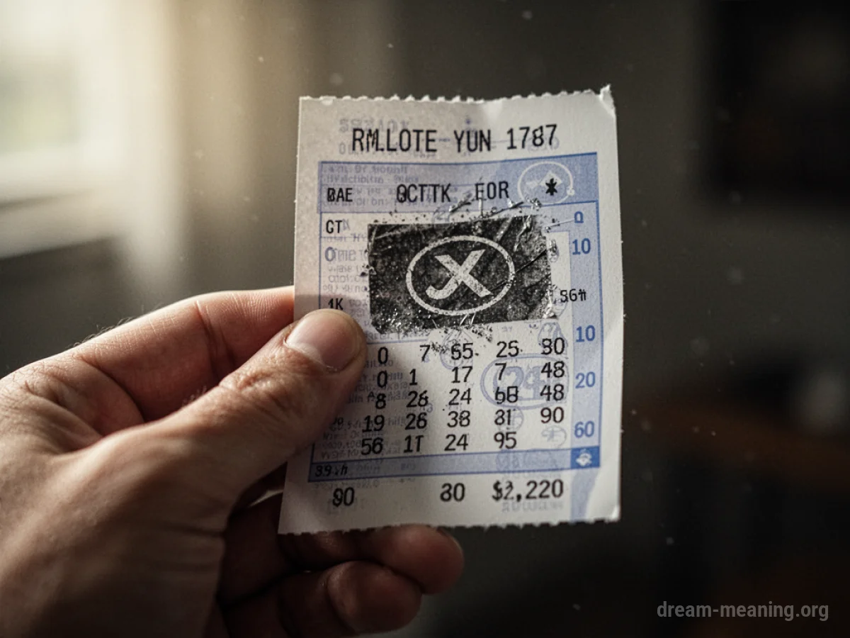 A hand scratching a lottery ticket.