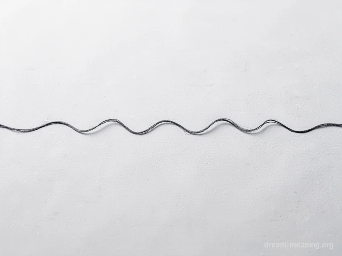 A simple wavy line on a white background.