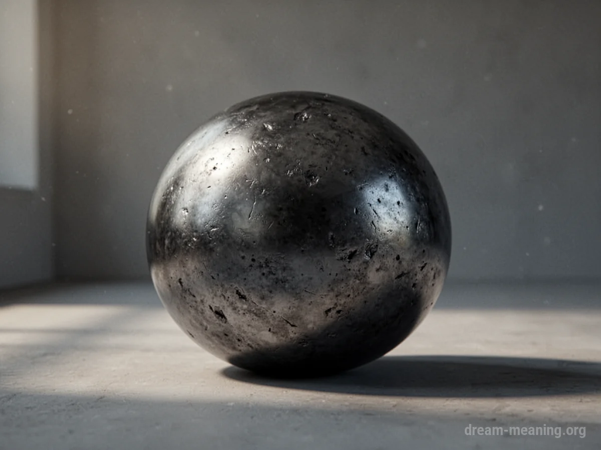A large, dark, metallic object resting on a flat surface.