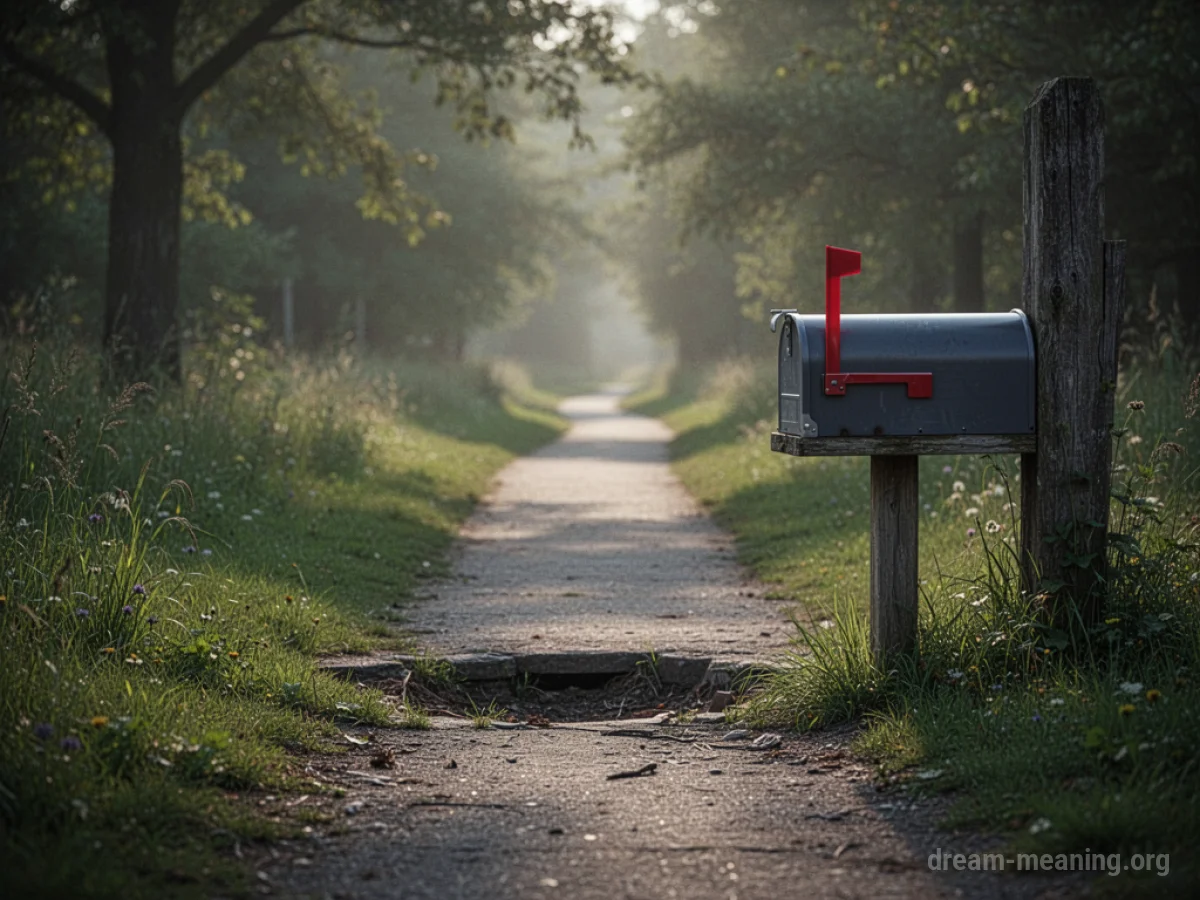 An empty post where a mailbox used to stand.