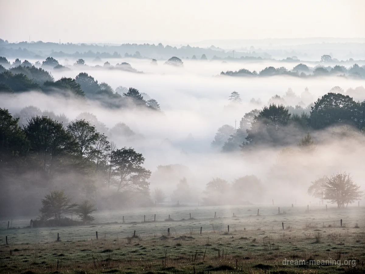 White mist obscuring the path ahead.