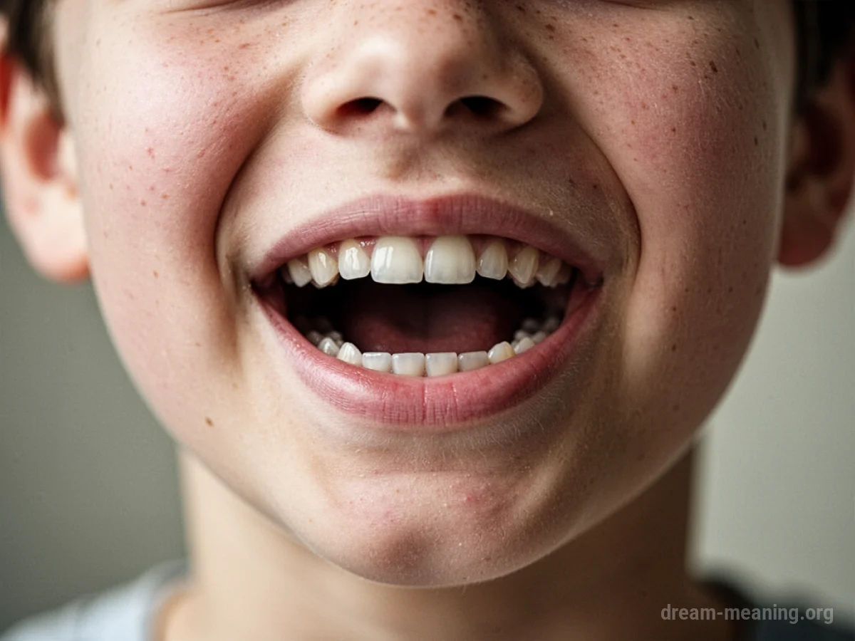 A human mouth with no visible teeth.