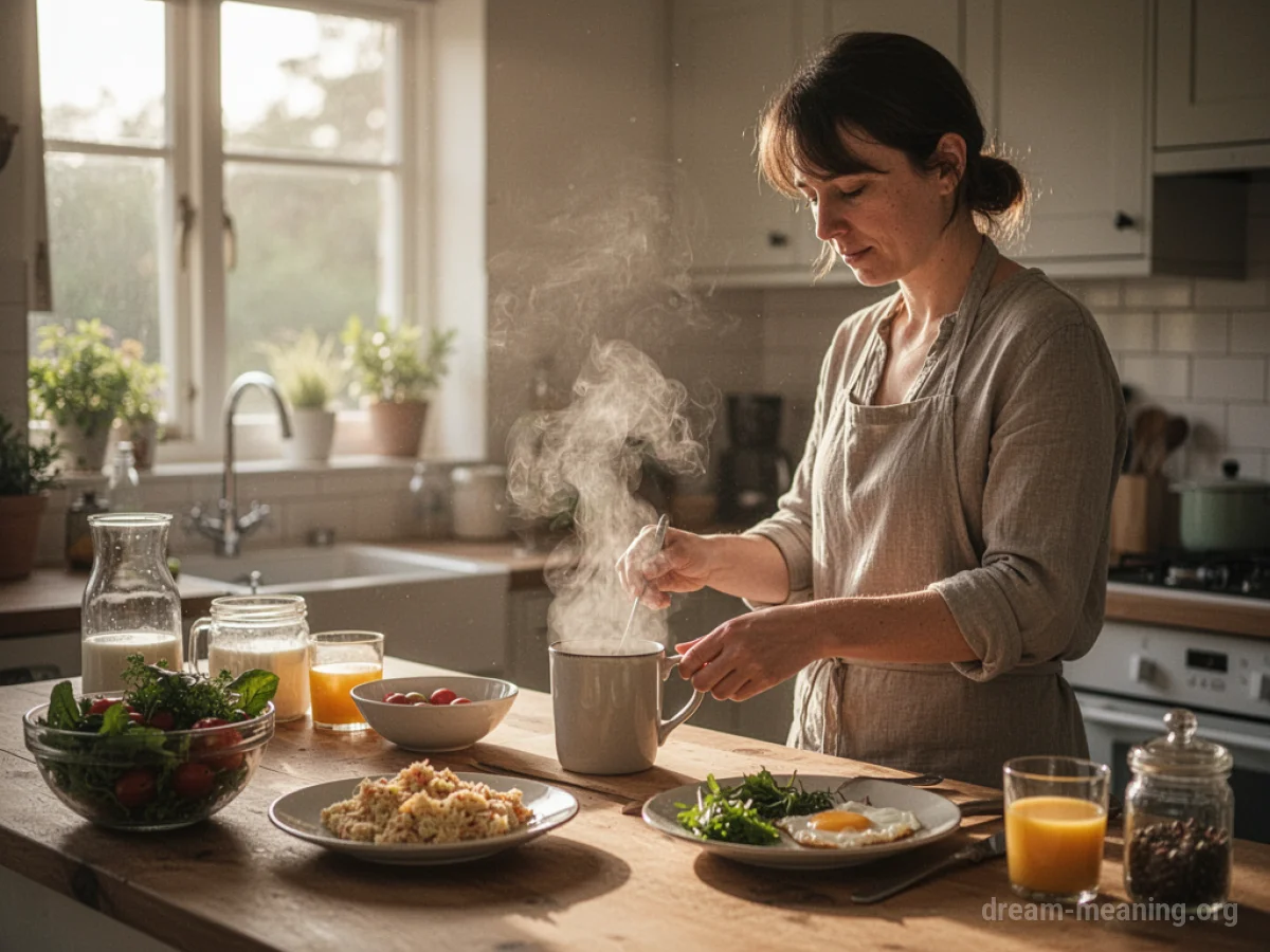 A person pouring coffee into a mug at a kitchen counter.
