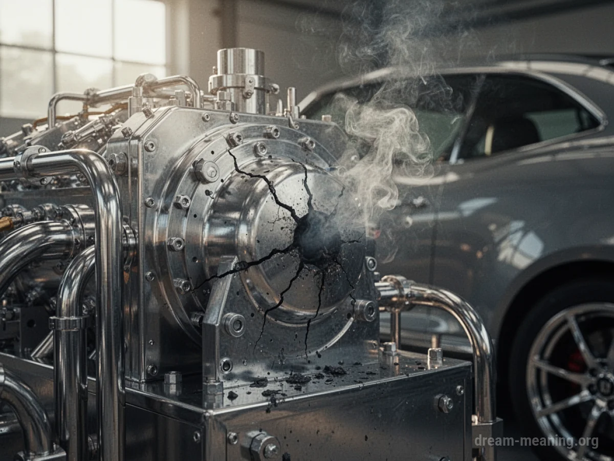 A pristine, recently manufactured machine showing signs of damage.