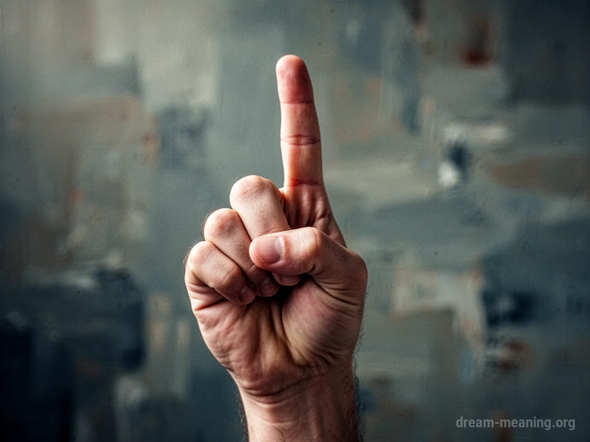 A hand gesture displaying the middle finger.