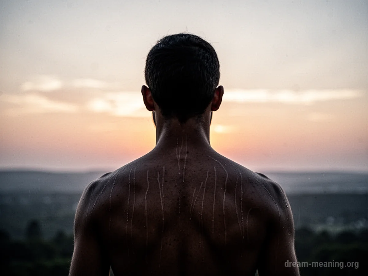 Silhouette of a person with visible aging lines on their skin.