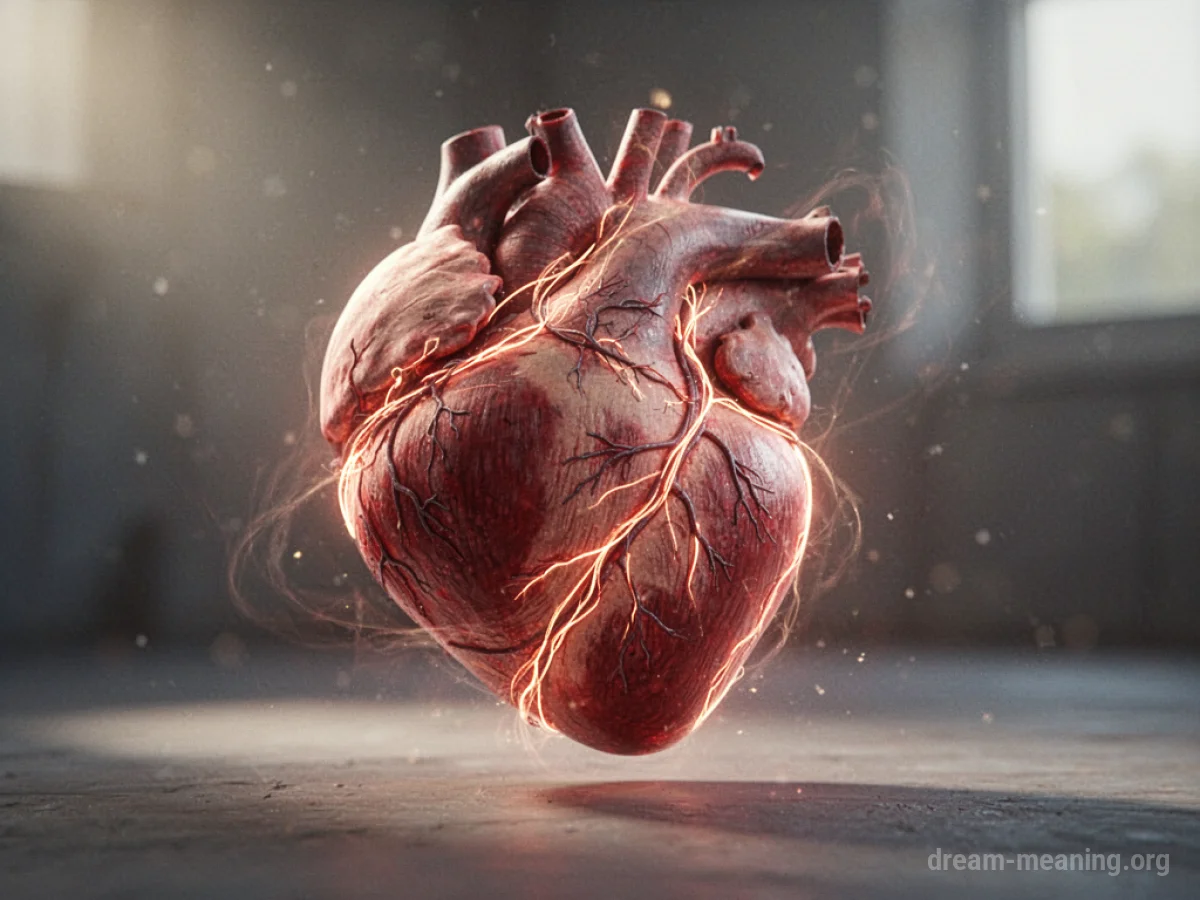 Abstract depiction of a mended heart with soft light.