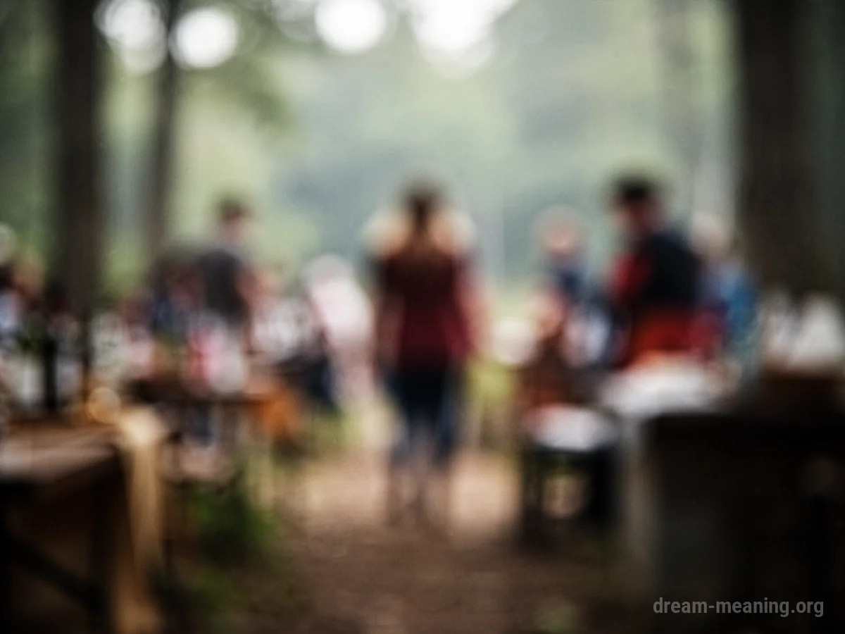 A photograph that is out of focus.