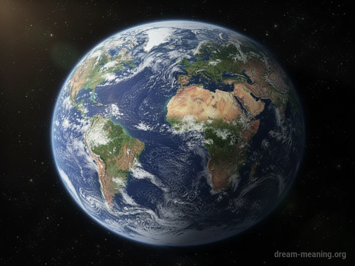 View of planet Earth from outer space.