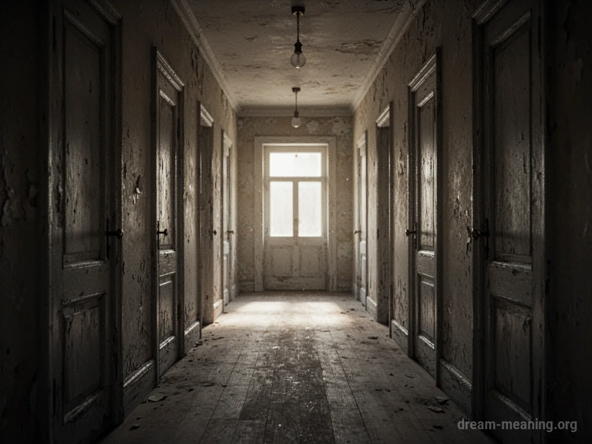 A long, enclosed hallway with soft lighting at the end.