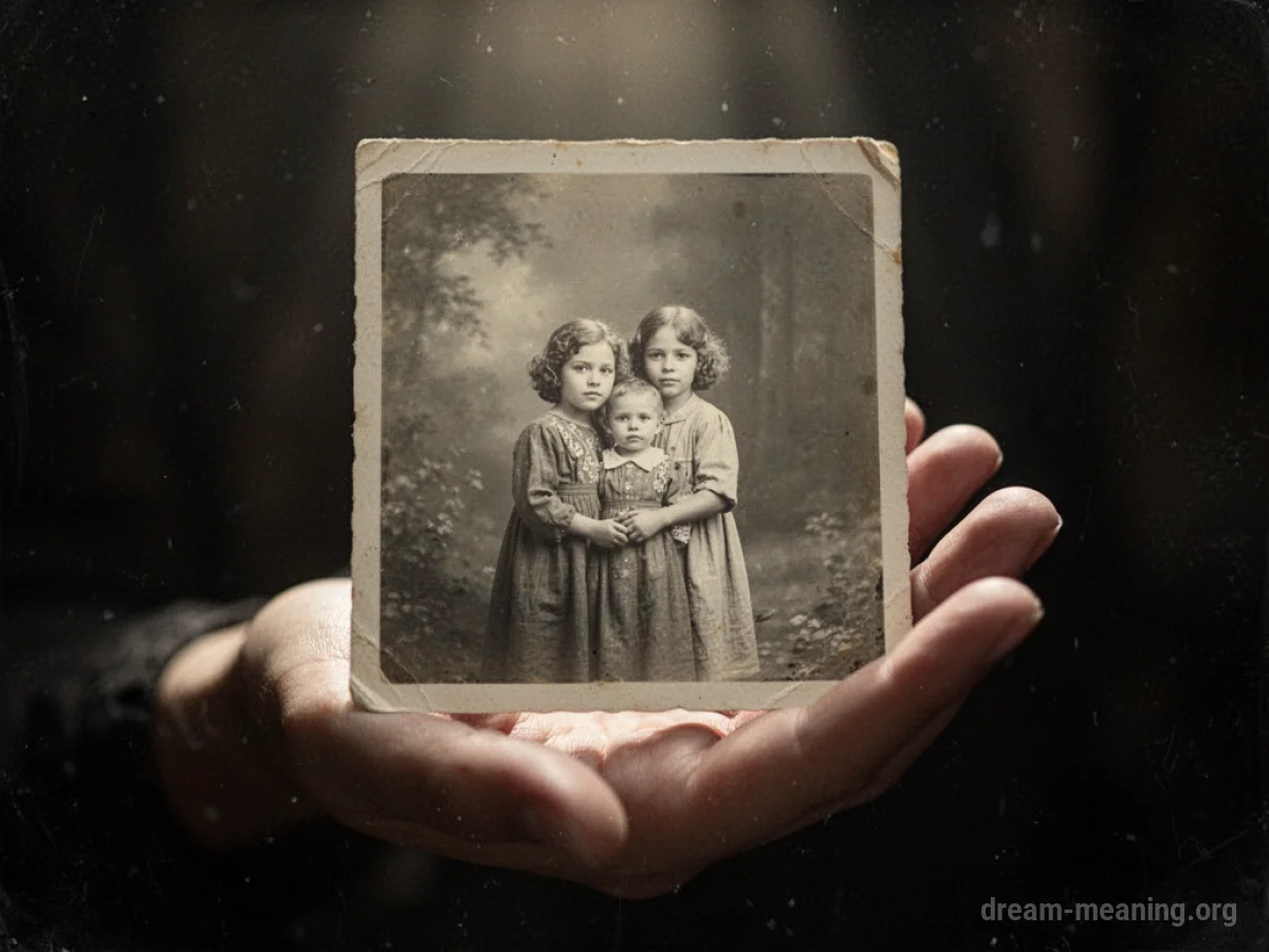 A hand holding a luminous photograph.