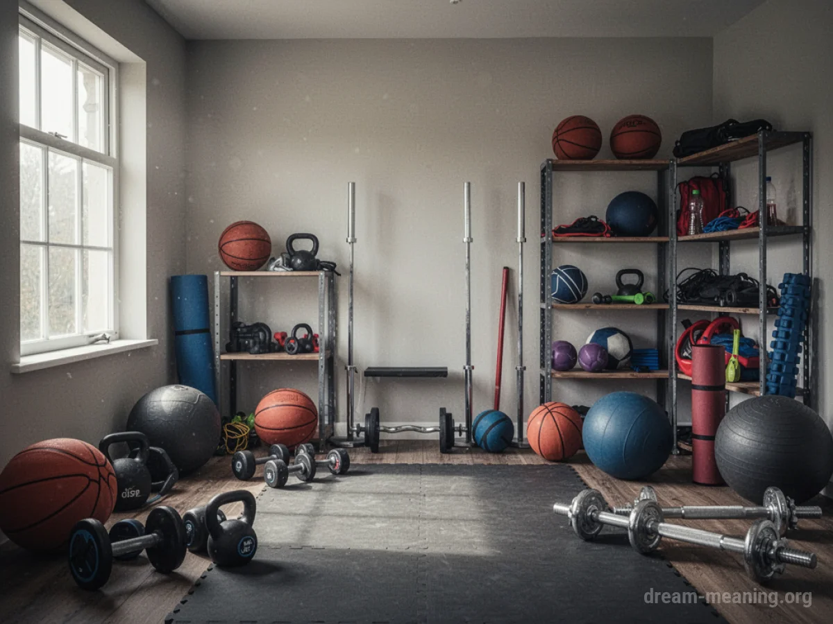 A room filled with diverse training equipment.