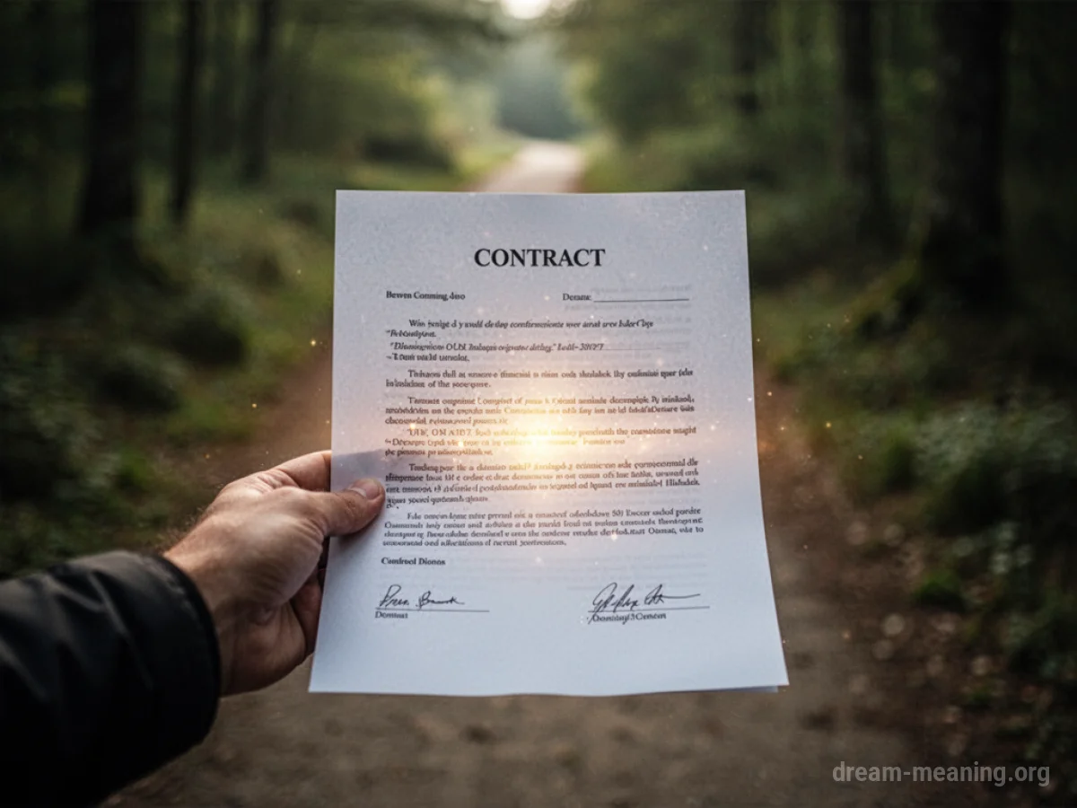 A hand holding a document with a soft light.