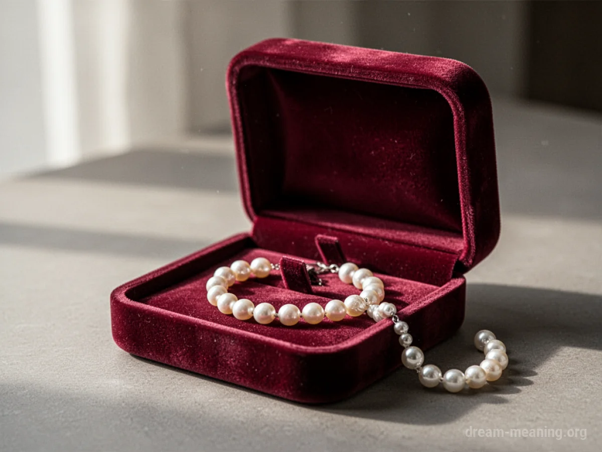 An open, empty velvet jewelry box.