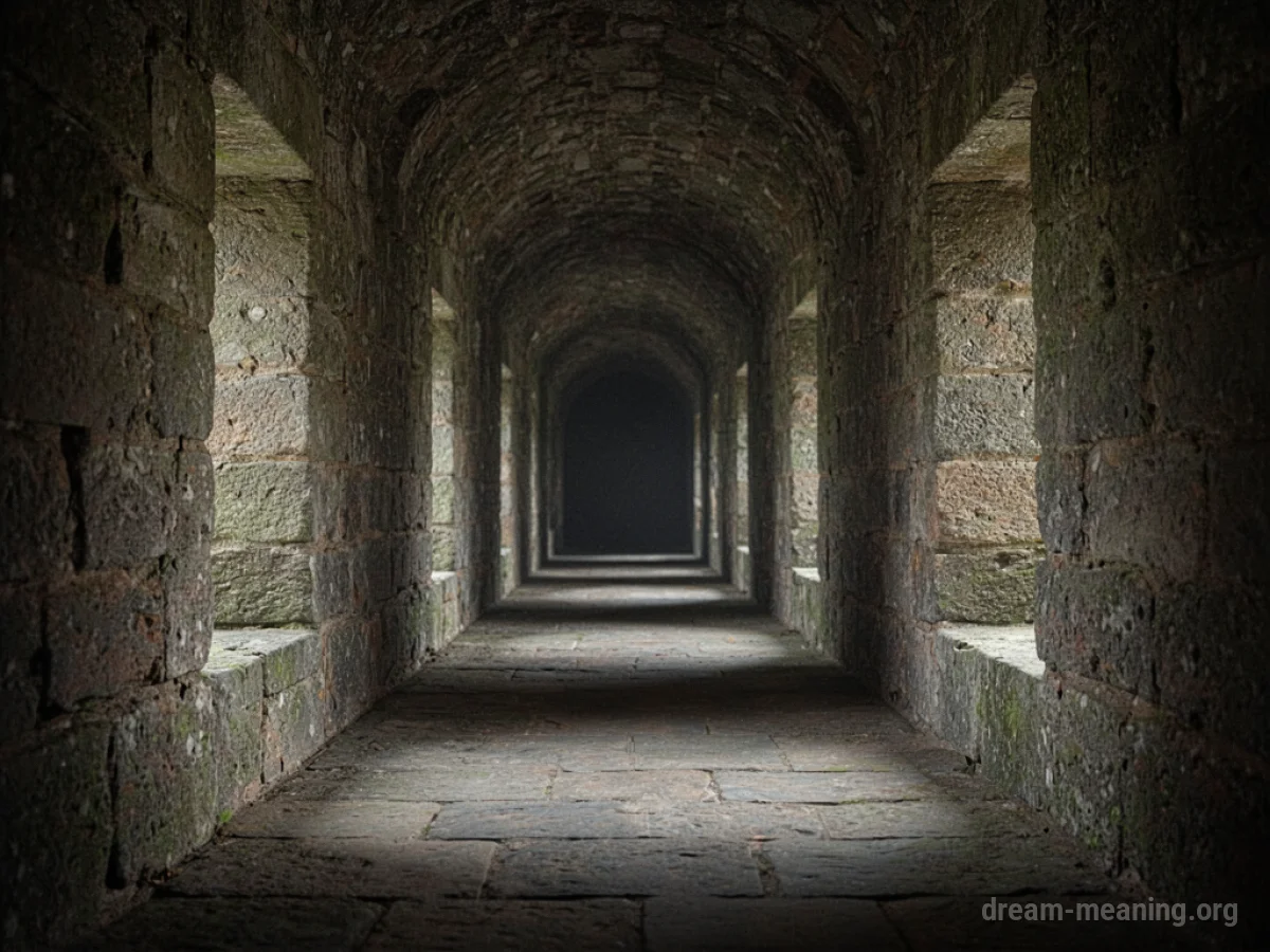A dark, empty corridor with no visible exit.