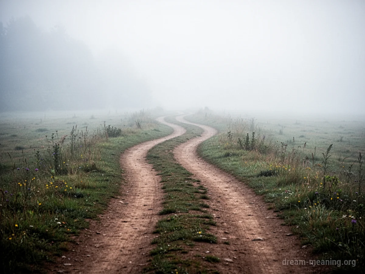 A path that fades into fog.